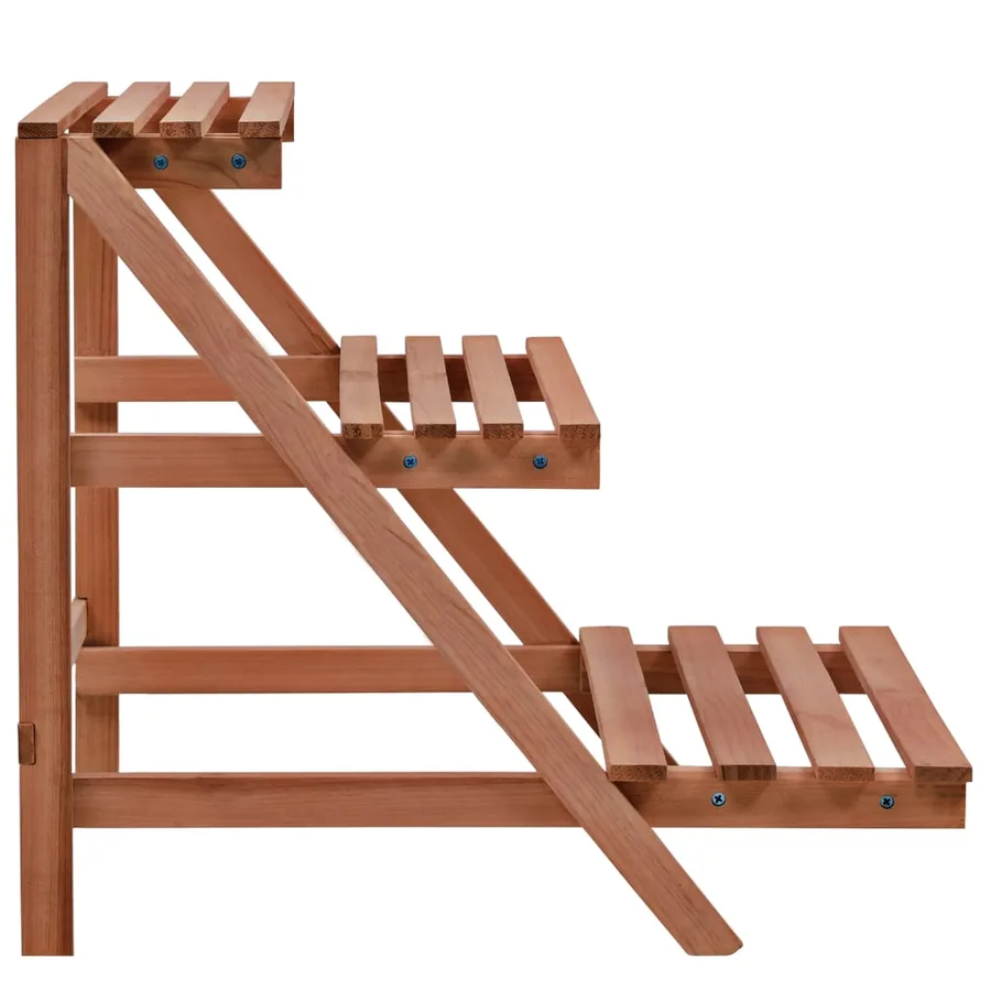 Support à 3 niveaux pour plantes Bois de cèdre 48 x 45 x 40 cm - 2