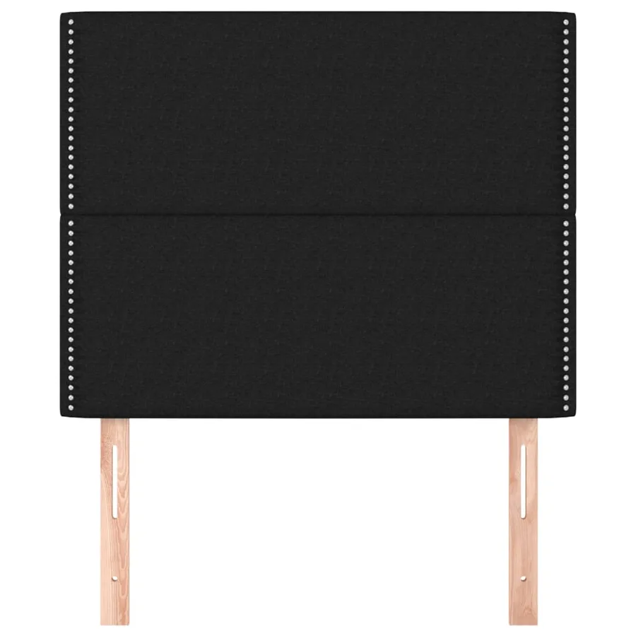 Tête de lit Noir 100x5x118/128 cm Tissu - 3