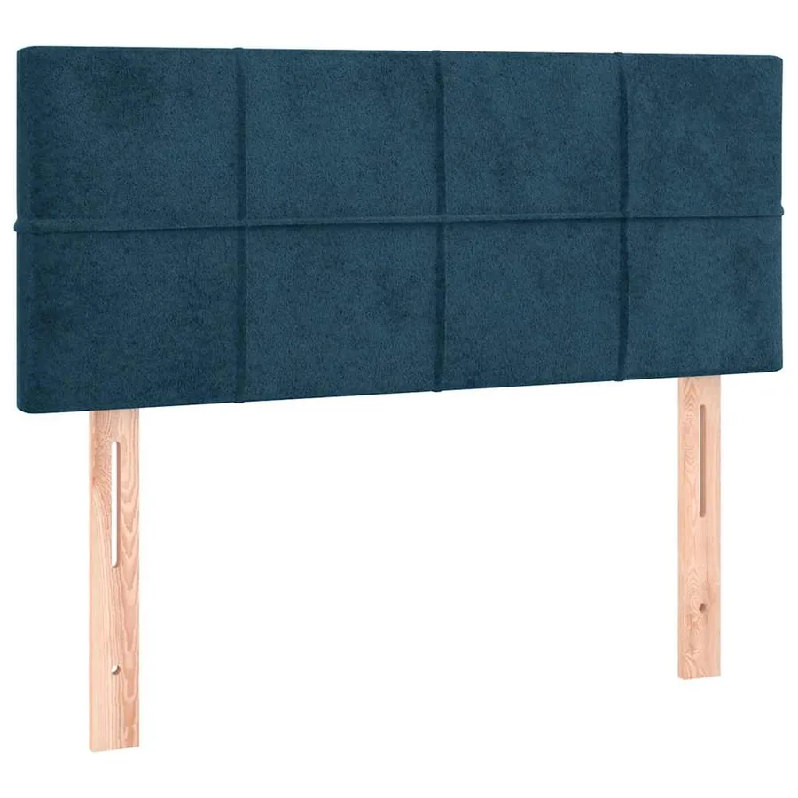 Sommier à lattes de lit avec matelas LED Bleu foncé 120x200 cm - 7