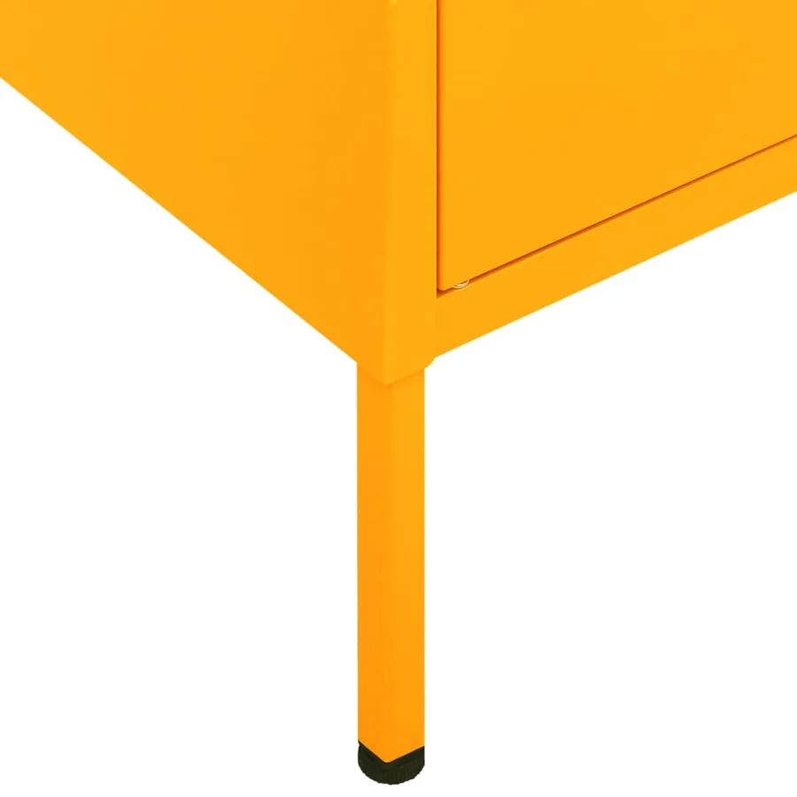 Armoire de rangement Jaune moutarde 80x35x101,5 cm Acier - 8
