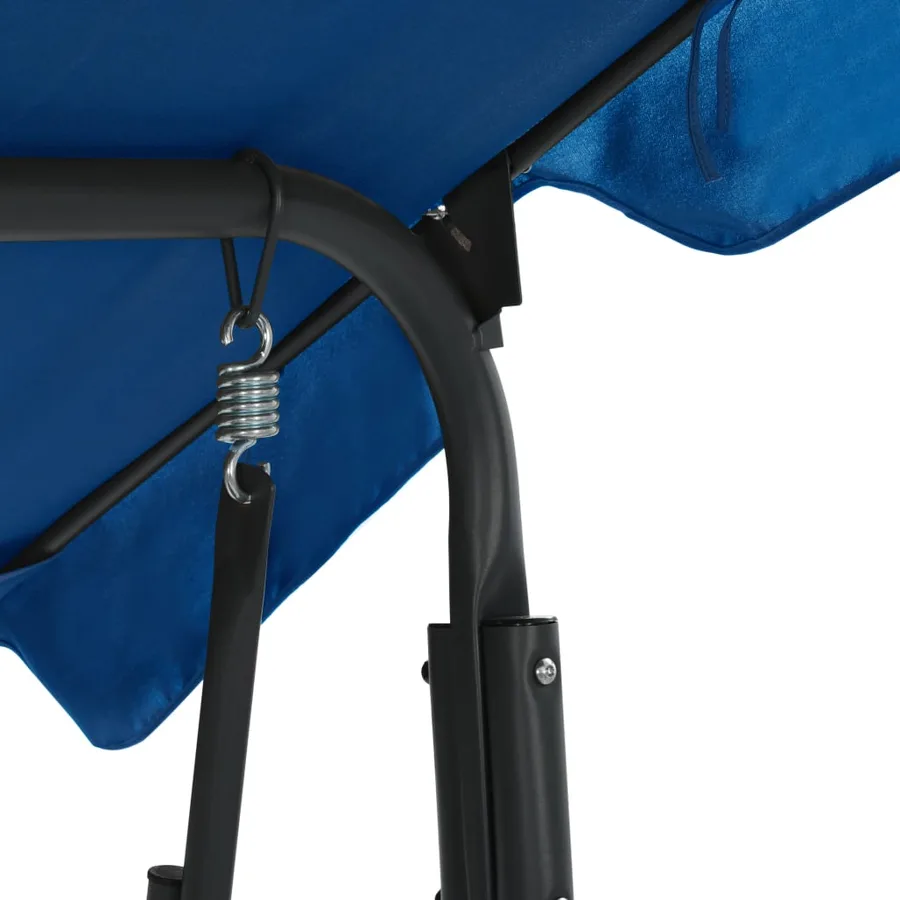 Balancelle de jardin Bleu foncé 170 x 110 x 153 cm Tissu - 4
