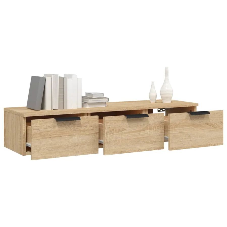 Armoire murale Chêne sonoma 102x30x20 cm Bois d'ingénierie - 4