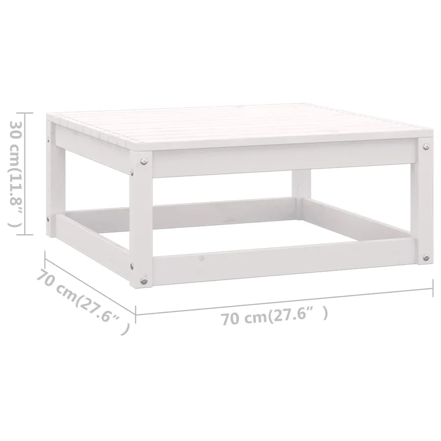 Salon de jardin 6 pcs avec coussins Bois de pin massif - 11
