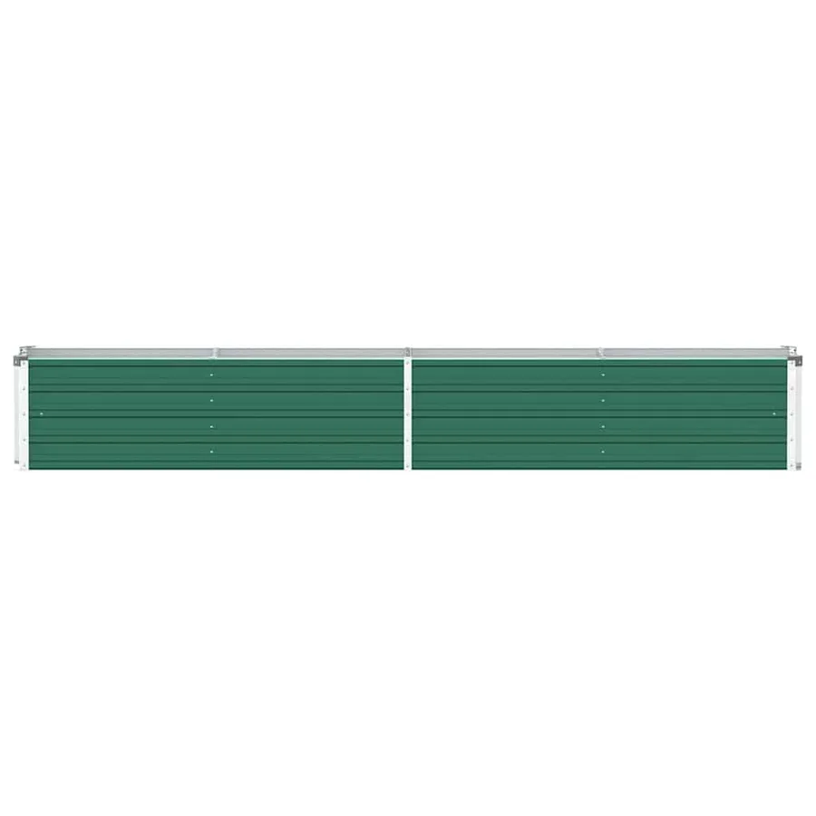 Lit surélevé de jardin Acier galvanisé 320x40x45 cm Vert - 4