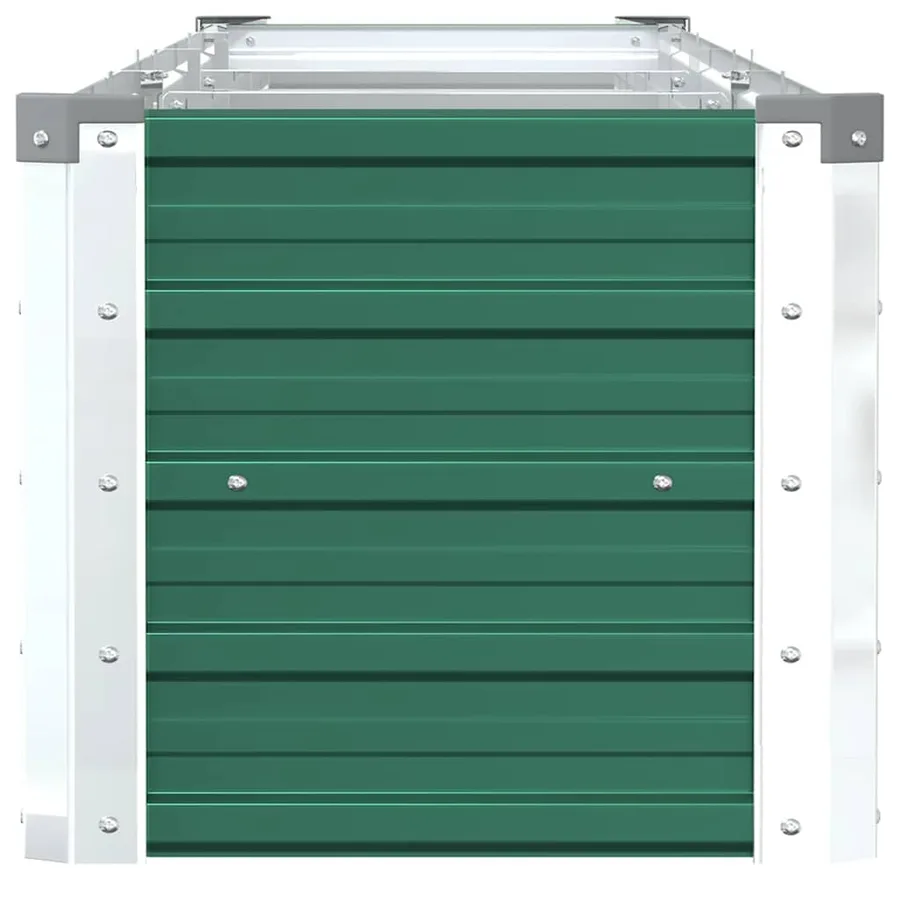 Lit surélevé de jardin Acier galvanisé 320x40x45 cm Vert - 5