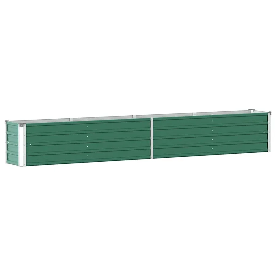 Lit surélevé de jardin Acier galvanisé 320x40x45 cm Vert - 6