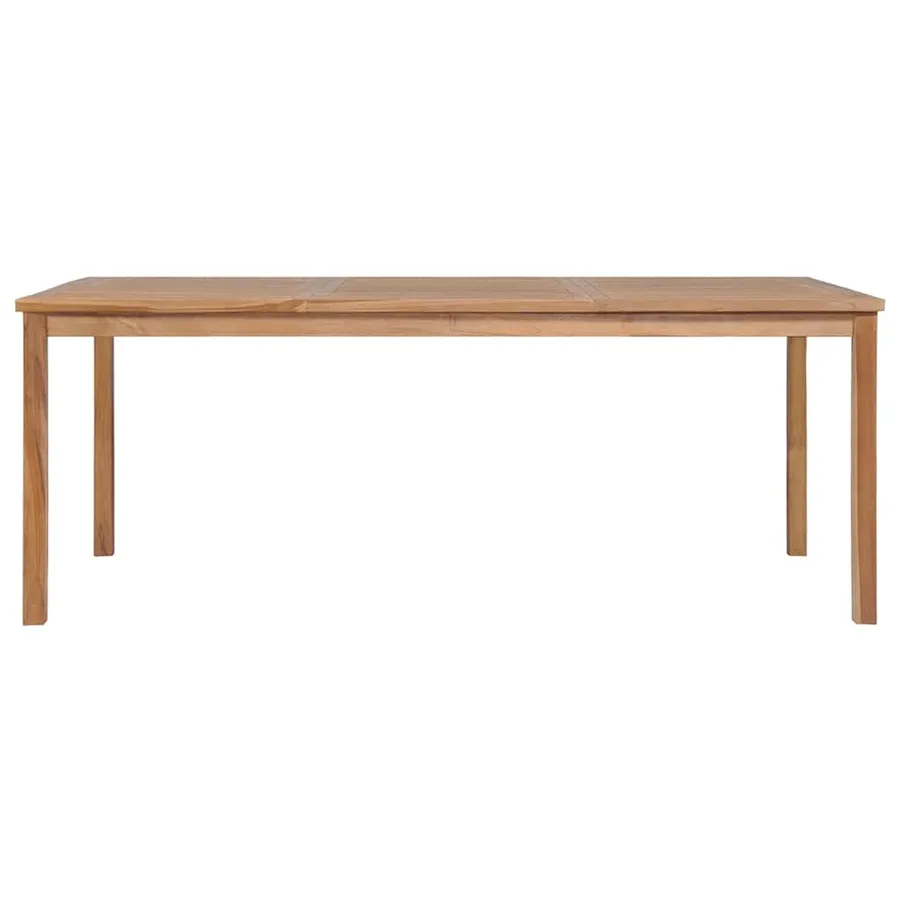 Ensemble de salle à manger de jardin 9 pièces 200 x 100 cm en bois de teck massif - 9