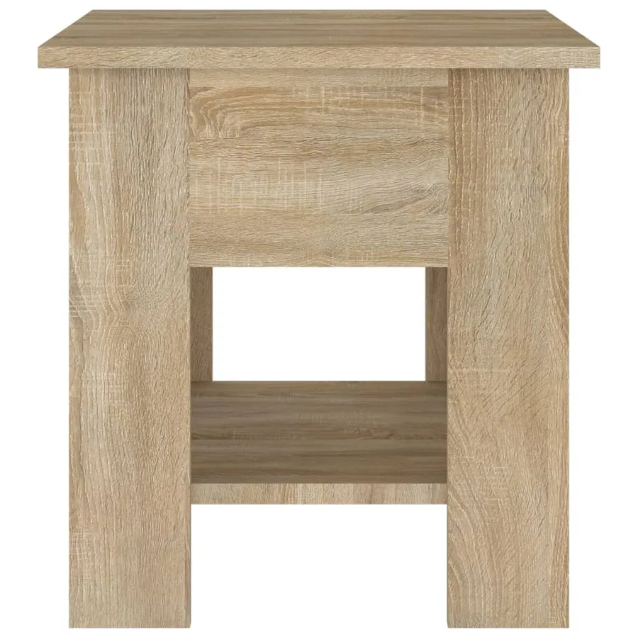 Table basse chêne sonoma 40x40x42 cm bois d'ingénierie - 4