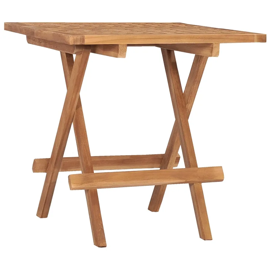 Ensemble à manger d'extérieur pliable avec coussin 3 pcs Teck - 6