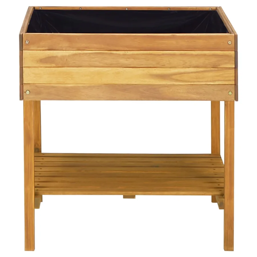 Jardinière surélevée 78,5x58,5x78,5 cm Bois massif d'acacia - 3