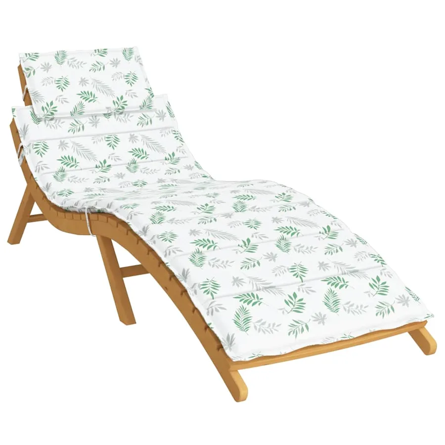Coussin de chaise longue motif de feuilles tissu oxford - 3