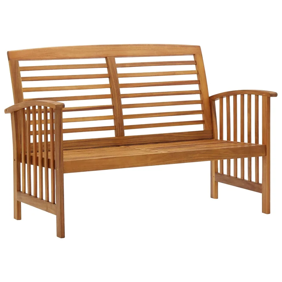 Salon de jardin 5 pcs Bois d'acacia solide - 3