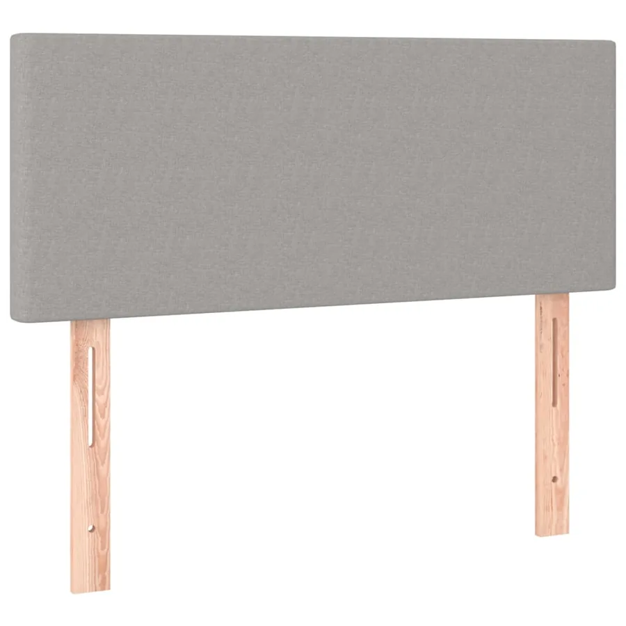Sommier à lattes de lit avec matelas et LED Gris clair 90x200cm - 7