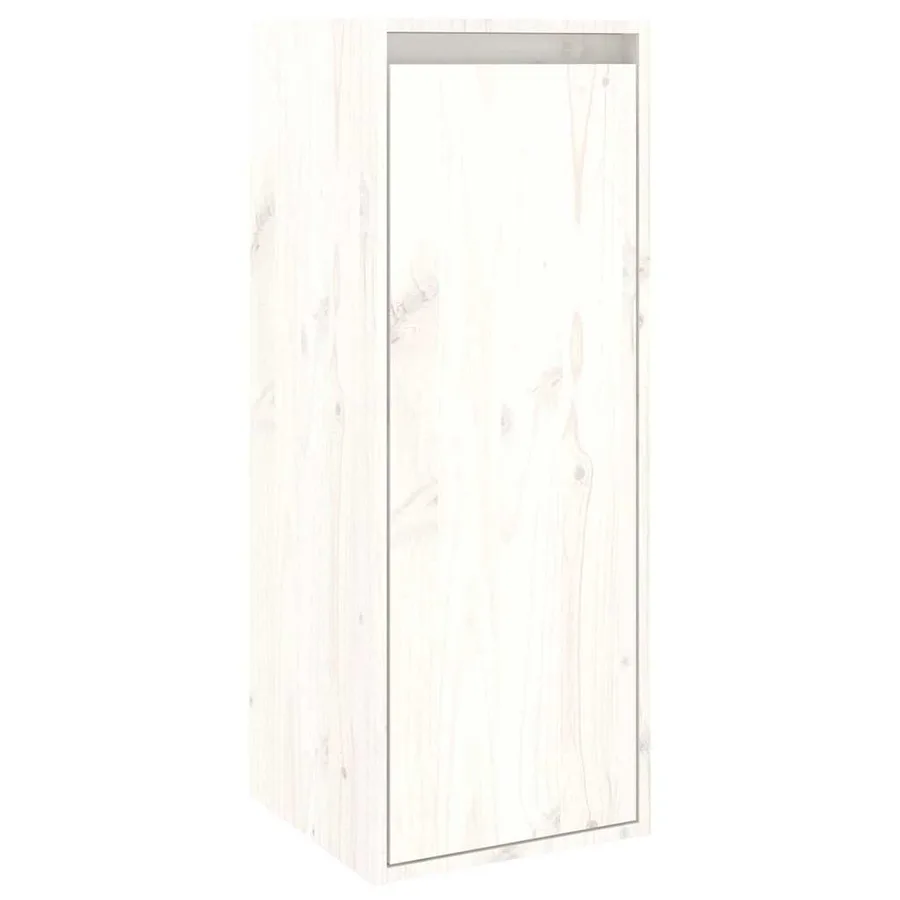 Meubles TV 4 pcs Blanc Bois massif de pin - 9