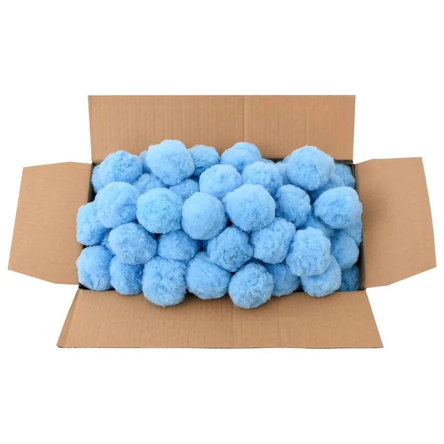 Boules anti-bactériennes filtrantes de piscine bleu 1400 g PE - 3