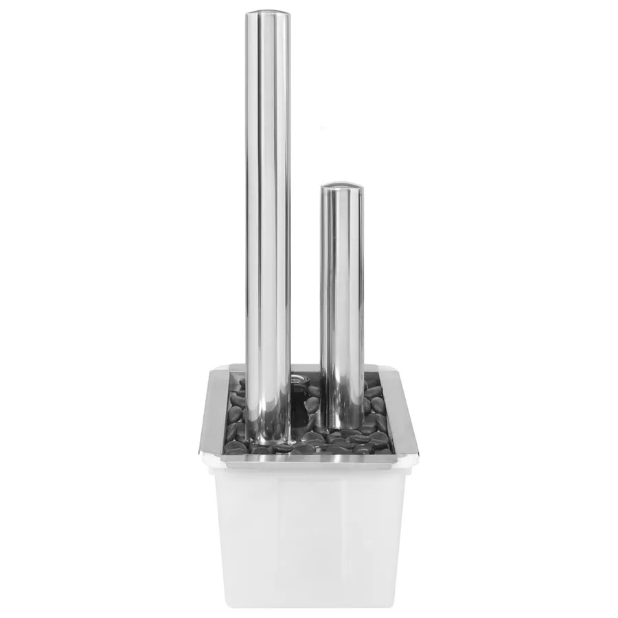 Fontaine de jardin Argenté 48x34x88 cm Acier inoxydable - 6