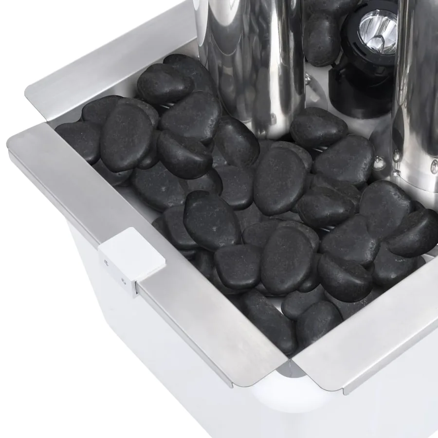 Fontaine de jardin Argenté 48x34x88 cm Acier inoxydable - 9