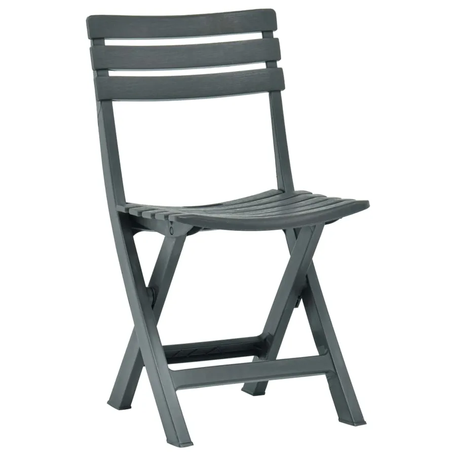 Chaises de jardin pliables 2 pcs Plastique Vert - 2