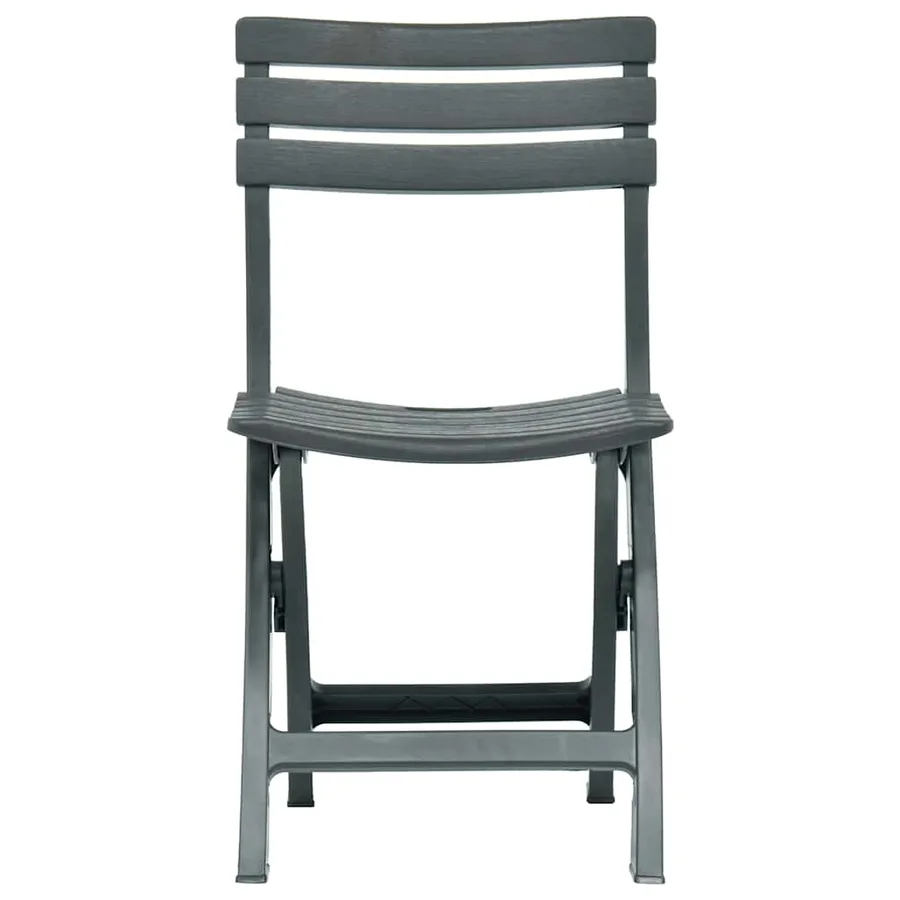 Chaises de jardin pliables 2 pcs Plastique Vert - 3