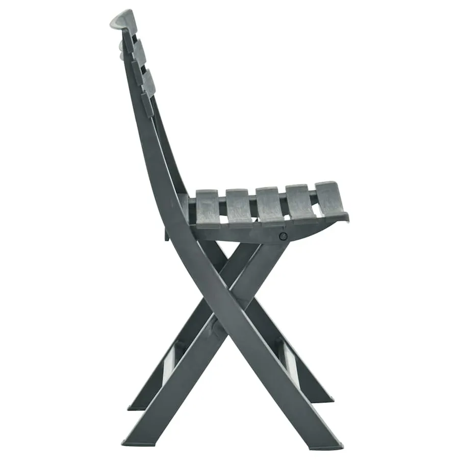 Chaises de jardin pliables 2 pcs Plastique Vert - 4