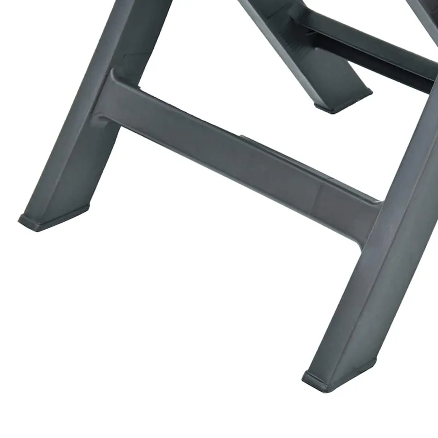 Chaises de jardin pliables 2 pcs Plastique Vert - 8
