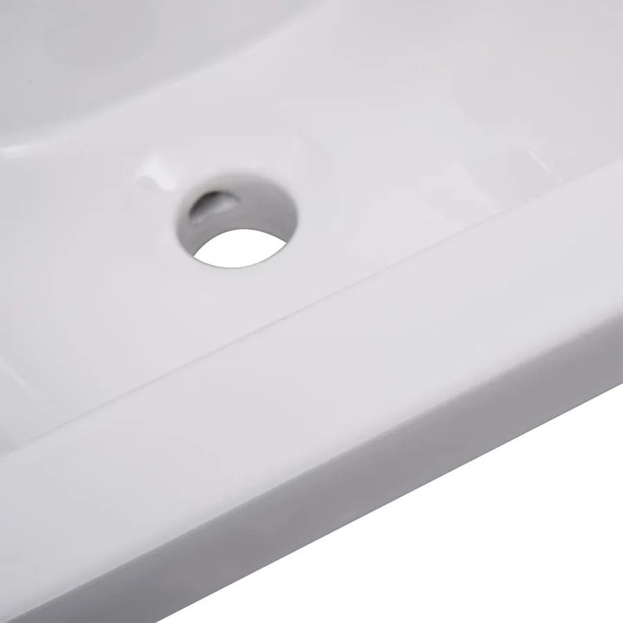 Ensemble de meubles de salle de bain Blanc Aggloméré - 10