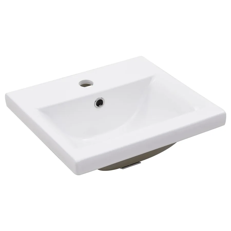 Cadre de lavabo de salle de bain vasque à encastrer Noir Fer - 5