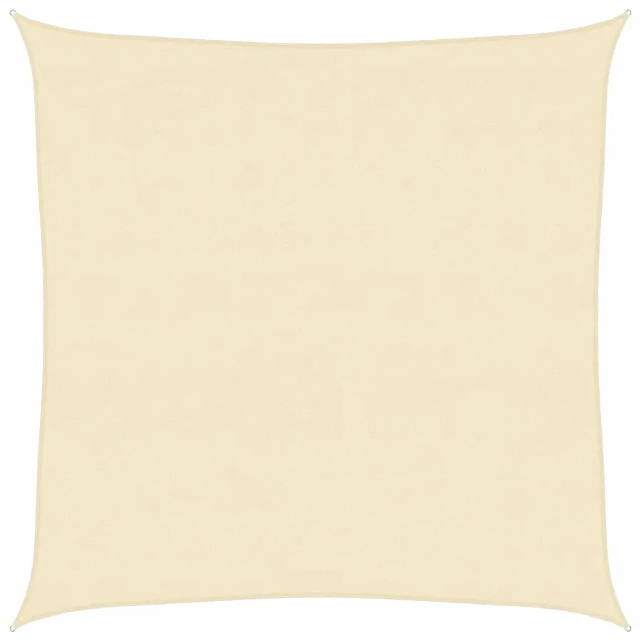 Voile d'ombrage 160 g/m² Crème 4,5x4,5 m PEHD - 2