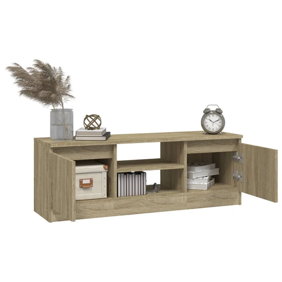 Meuble TV avec porte Chêne sonoma 102x30x36 cm - 4