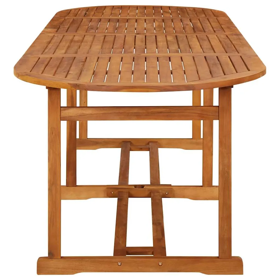 Ensemble à manger de jardin 11 pcs 280x90x75 cm bois d'acacia - 8