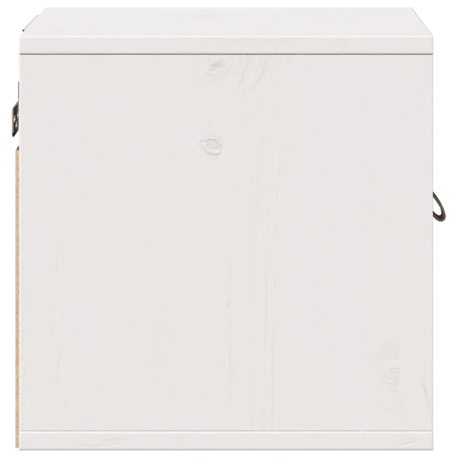 Armoire murale Blanc 31,5x30x30 cm Bois de pin massif - 7