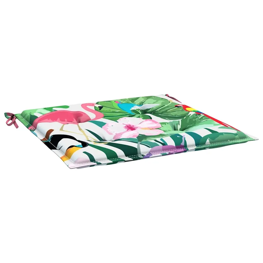Coussins de chaise de jardin lot de 2 multicolore 40x40x4 cm - 5