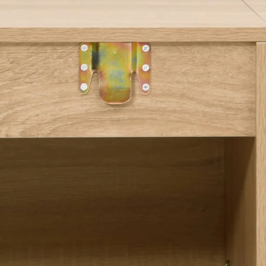 Ensemble de meubles salle de bain 2 pcs chêne bois d'ingénierie - 6