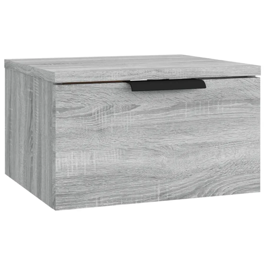 Tables de chevet murales 2 pcs Sonoma gris 34x30x20 cm - 5