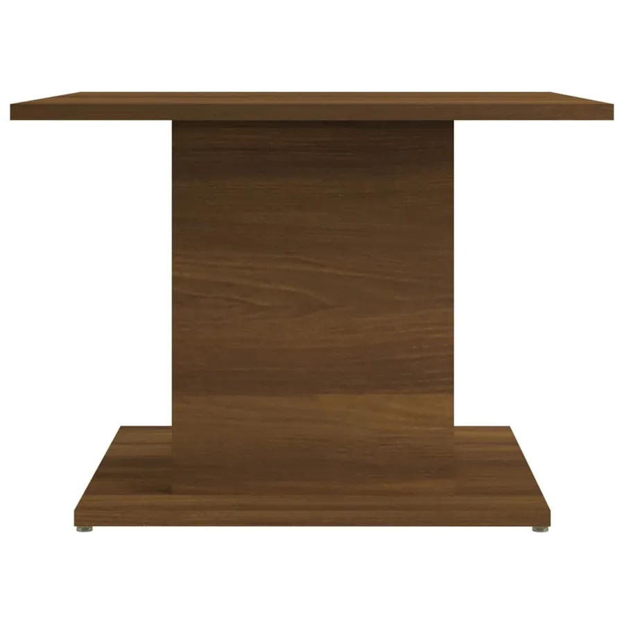 Table basse chêne marron 55,5x55,5x40 cm bois d'ingénierie - 5