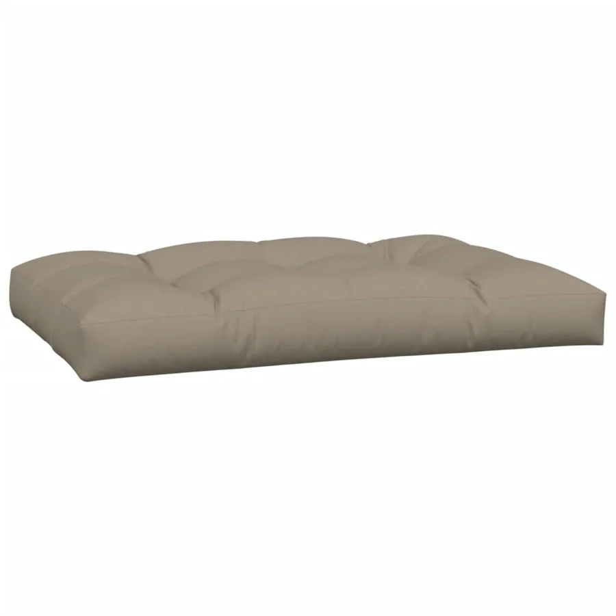 Coussins de palette lot de 2 taupe tissu - 4