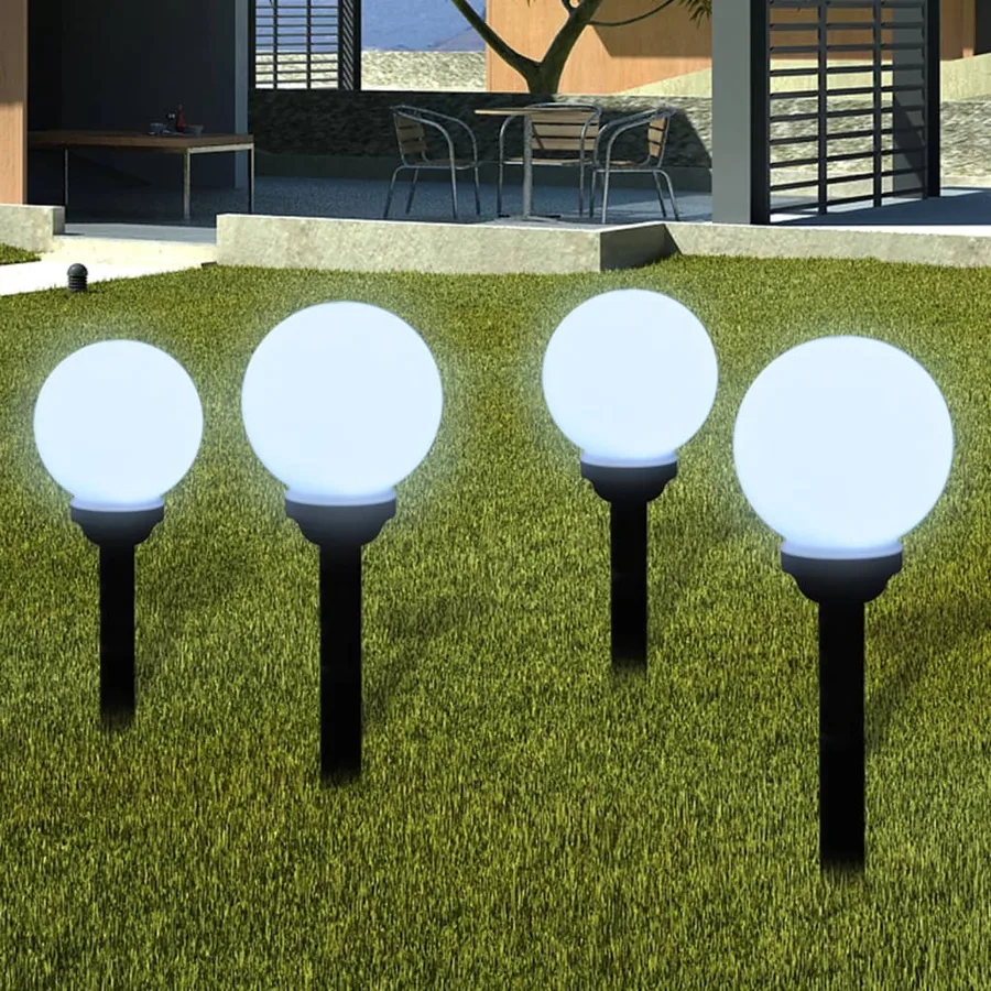 8 pcs Lampes d'allée d'extérieur à LED 15 cm et piquet au sol - 3