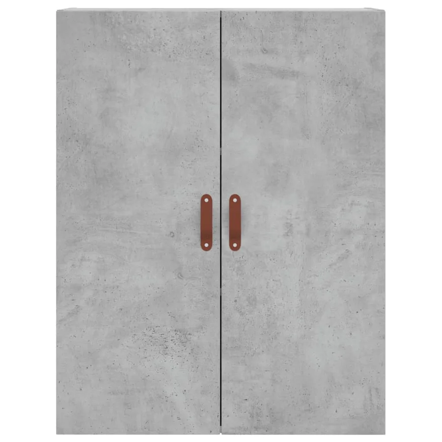 Buffet haut Gris béton 69,5x34x180 cm Bois d'ingénierie - 5