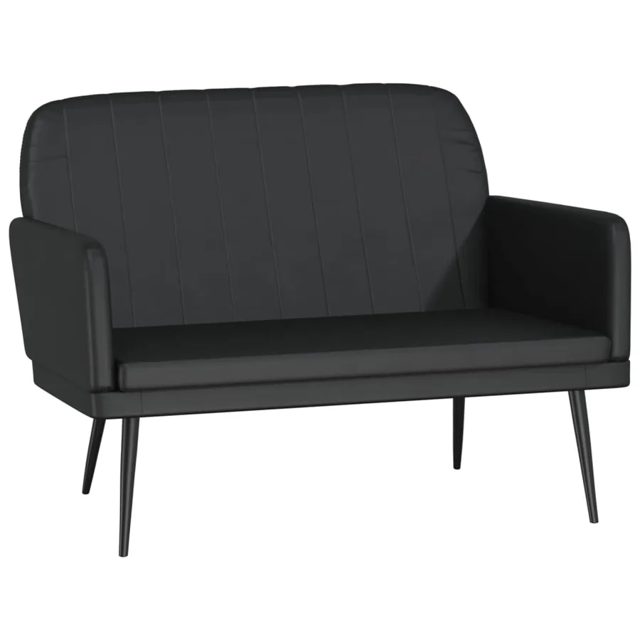 Banc Noir 107x80x81 cm Similicuir - 2