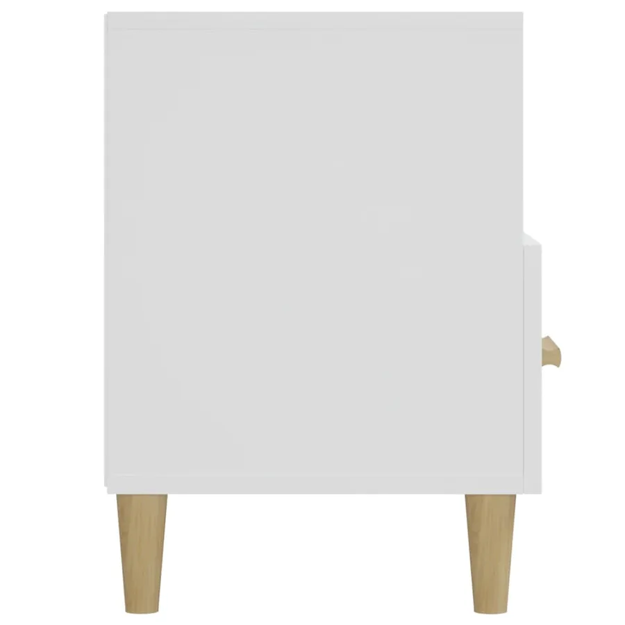 Meuble TV Blanc brillant 102x36x50 cm Bois d'ingénierie - 8