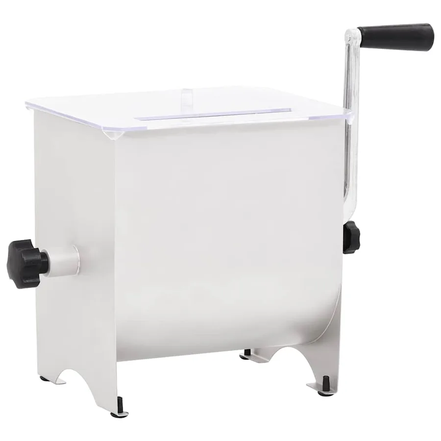 Mélangeur de viande manuel avec couvercle Argenté Inox - 3
