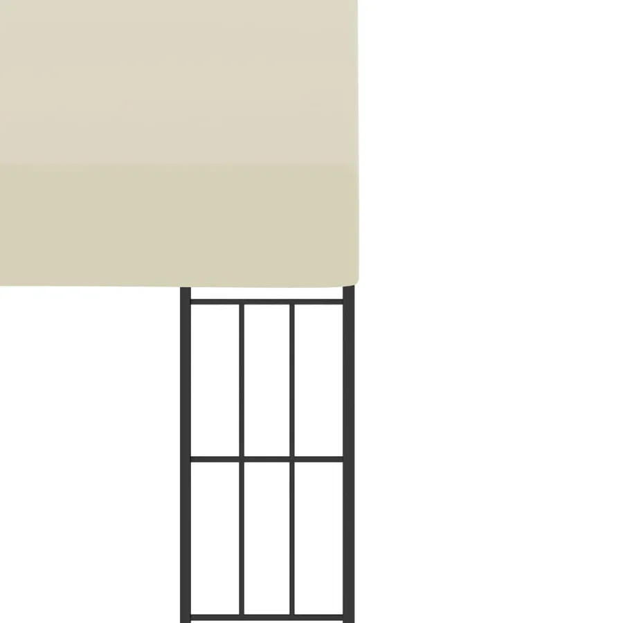 Belvédère mural 3x6 m Crème Tissu - 5