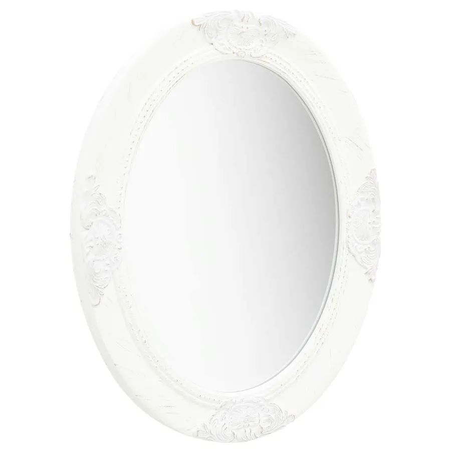 Miroir mural style baroque 50x60 cm Blanc - 2