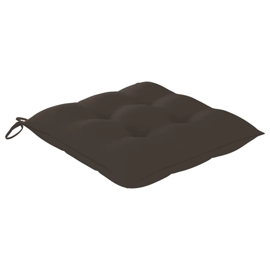 Chaises pliables de jardin avec coussins lot de 8 Teck solide - 7