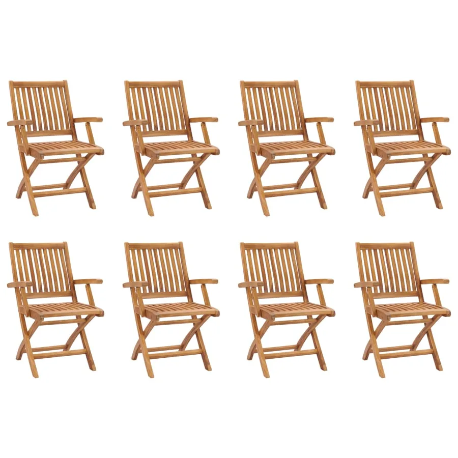 Ensemble à manger de jardin 9 pcs Bois de teck massif - 6
