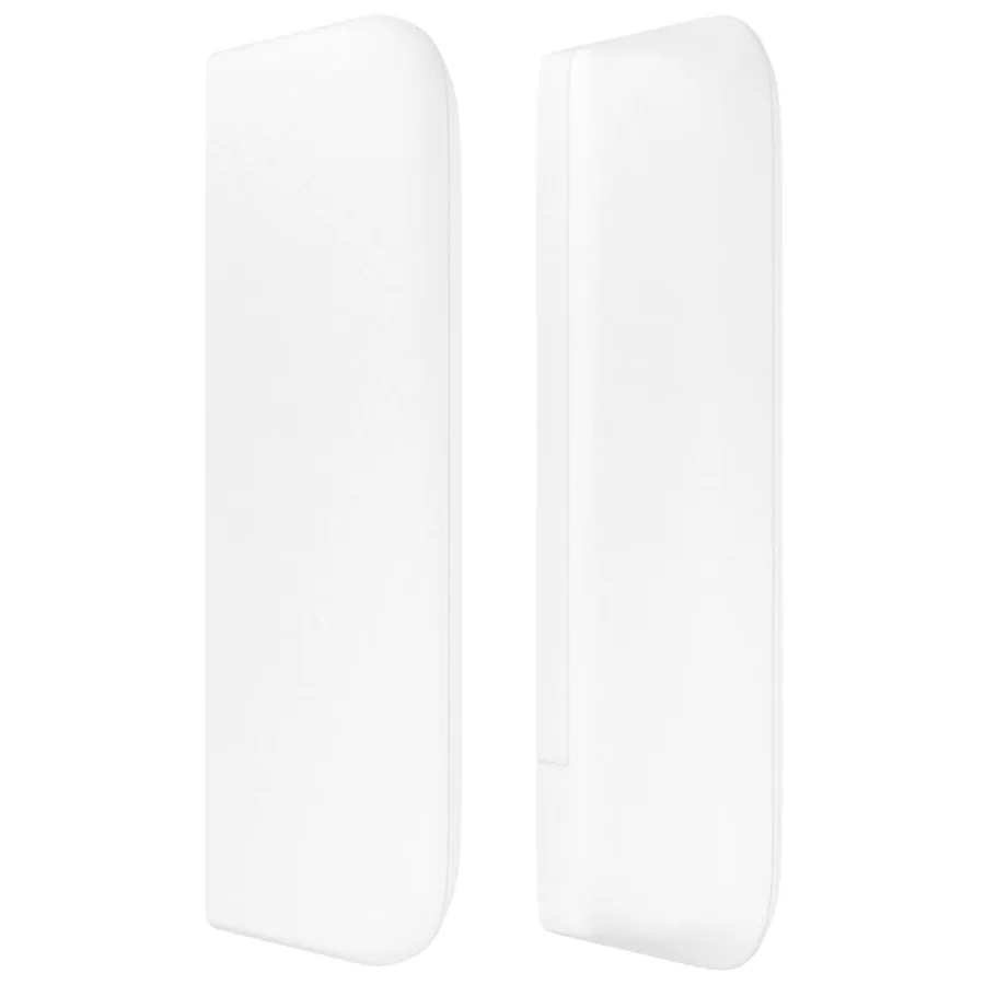 Tête de lit avec oreilles Blanc 163x16x78/88 cm Similicuir - 4