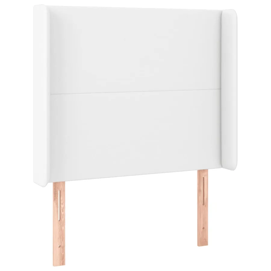 Tête de lit à LED Blanc 83x16x118/128 cm Similicuir - 3