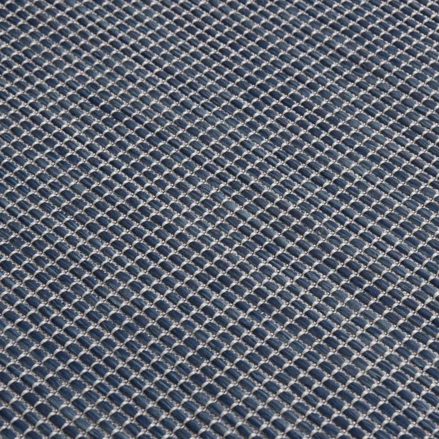 Tapis à tissage plat d'extérieur 160x230 cm Bleu - 5