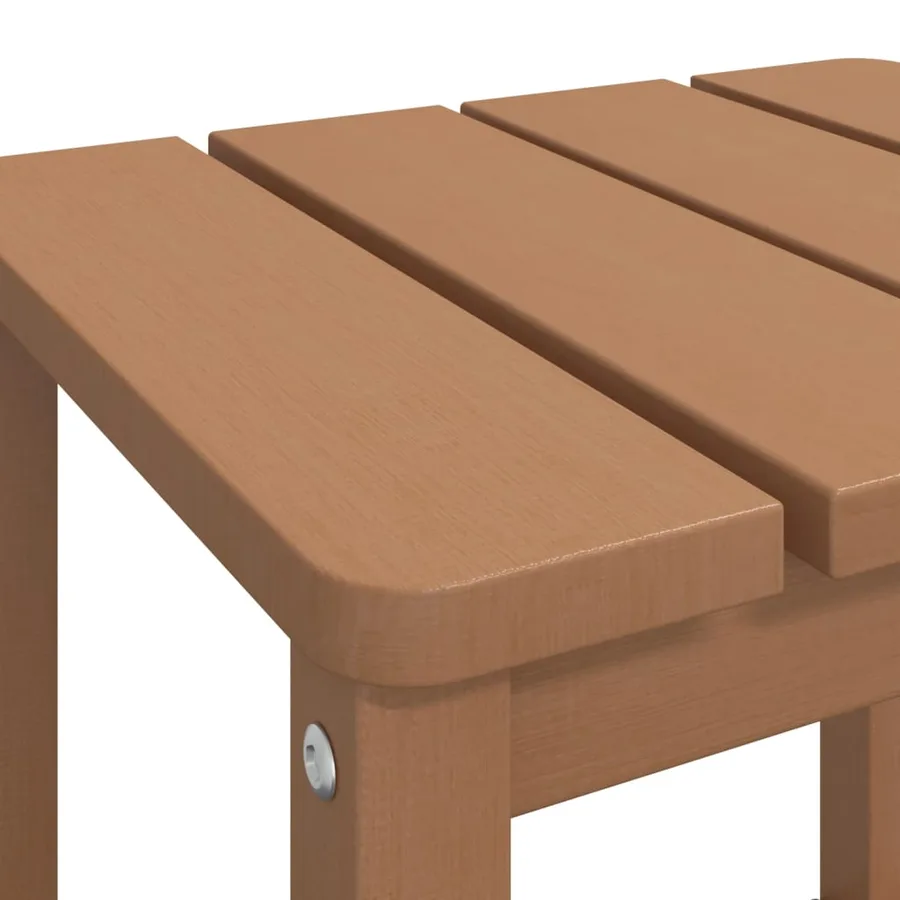 Table de jardin Adirondack Marron 38x38x46 cm PEHD - 6
