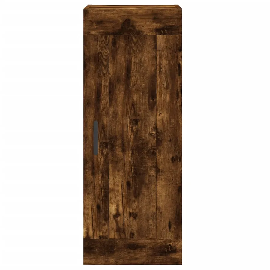 Armoire murale chêne fumé 34,5x34x90 cm bois d'ingénierie - 7